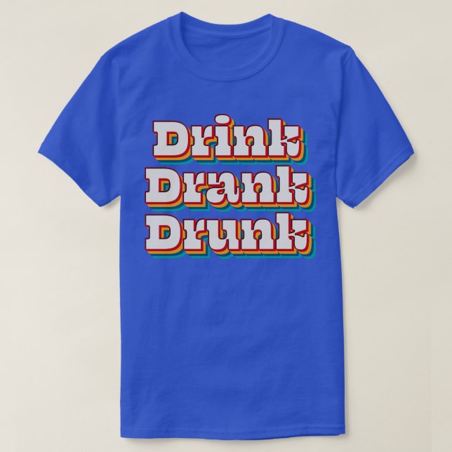 Camiseta Beber borrachín 3 (Diseño del anverso)