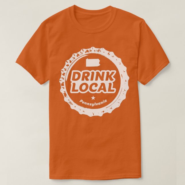 Camiseta Beber botella de cerveza Pennsylvania Craft T (Diseño del anverso)