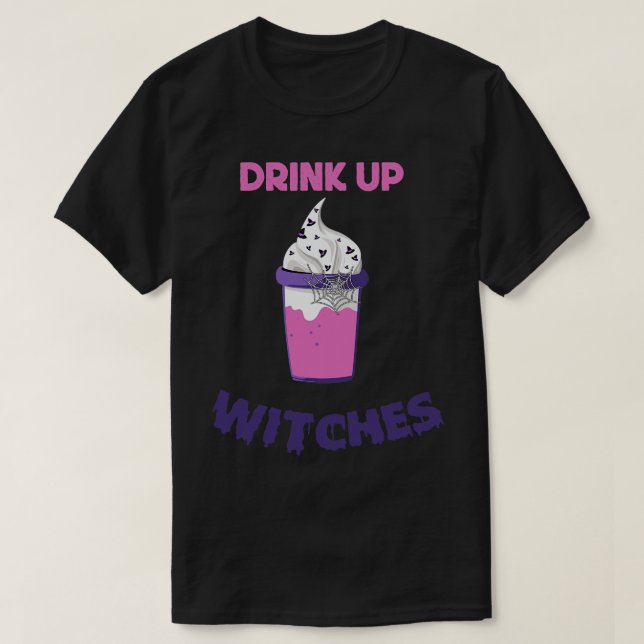Camiseta Beber brujas 1 (Diseño del anverso)