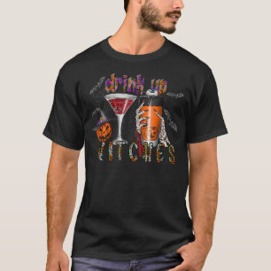 Camiseta Beber brujas, espeluznante ropa de Halloween, Hola