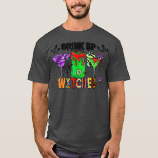 Camiseta Beber brujas Halloween hippie,Tric de amantes del 