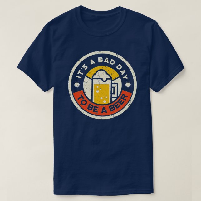 Camiseta Beber cerveza es gracioso ser una cerveza es un ma (Diseño del anverso)