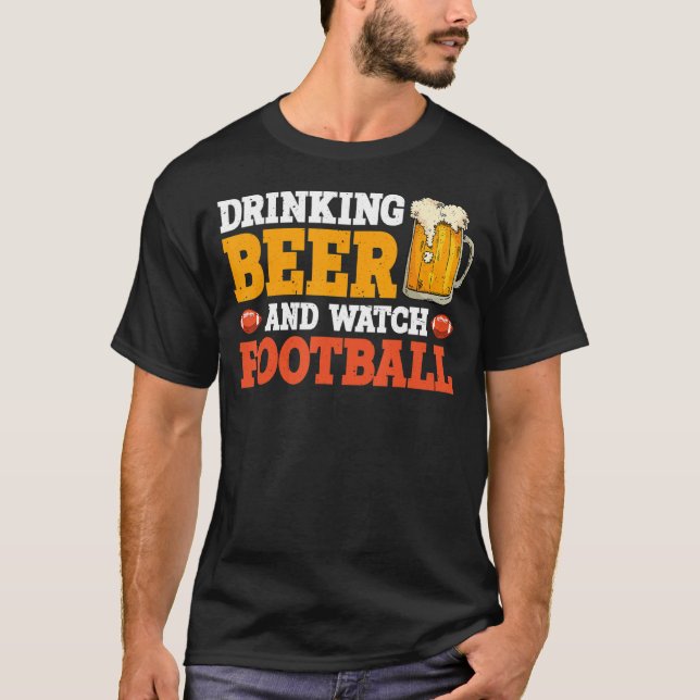Camiseta Beber Cerveza Y Ver Fútbol (Anverso)