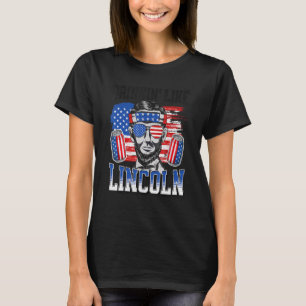 Camiseta Beber Como Lincoln 4 De Julio Hombres Abraham Meri