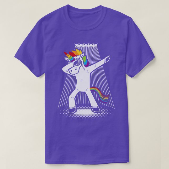Camiseta Beber criatura mítica del arco iris bailando de Un (Diseño del anverso)