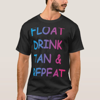 Camiseta Beber de agua flotante de la piscina de verano y r