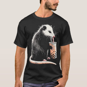 Camiseta Beber de bollo Tea Cute Opossum Bubble Tea L