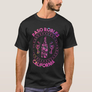 Camiseta Beber de botellas de vidrio de vino de California