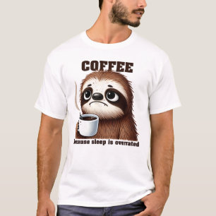 Camiseta Beber de café lento, lindo y gracioso