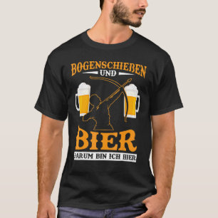 Camiseta Beber de cerveza de tiro con arco para hombres