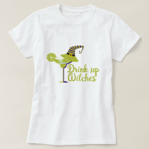 Camiseta Beber de Halloween muestra humor