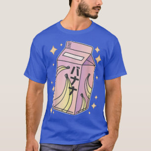 Camiseta Beber de leche bananera japonesa Kawaii Manga Anim