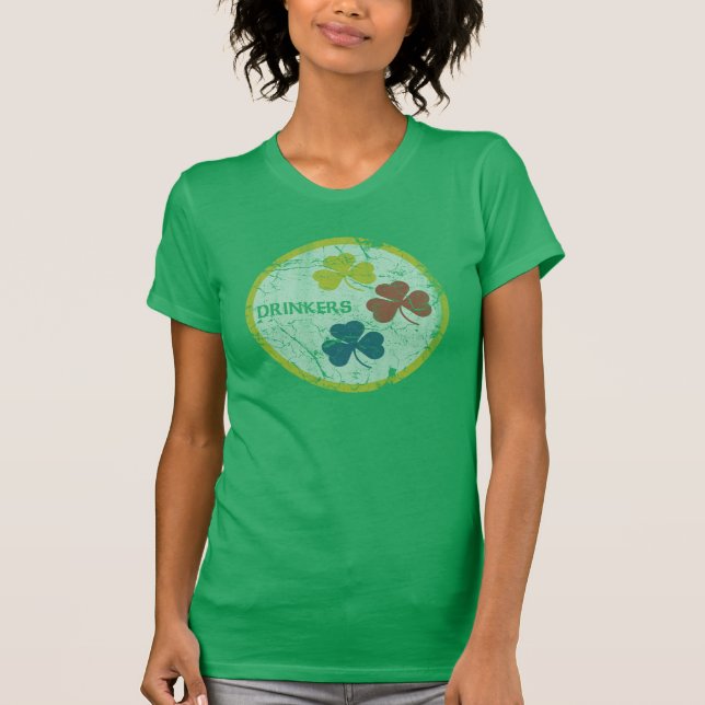 Camiseta Beber de Pittsburgh irlandés lindo Día de San Patr (Anverso)