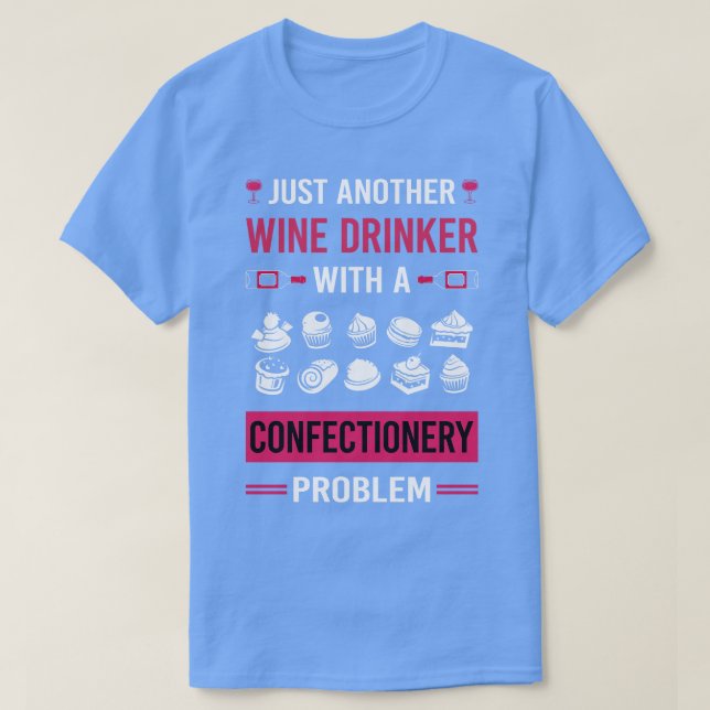 Camiseta Beber de vino Confección de confitería (Diseño del anverso)