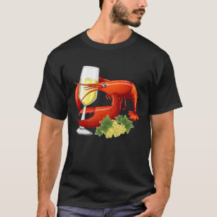 Camiseta Beber de vino de langosta Cruise Beach Vacati