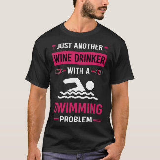 Camiseta Beber de vino Nadador