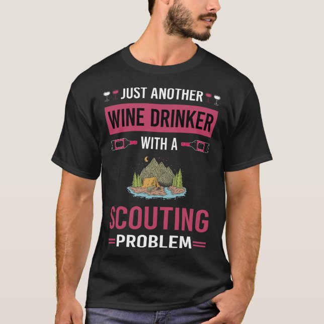 Camiseta Beber de vino Scouting Scout (Anverso)