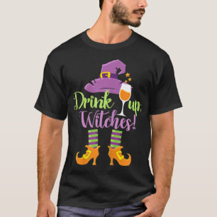 Camiseta Beber divertida de Halloween con brujas