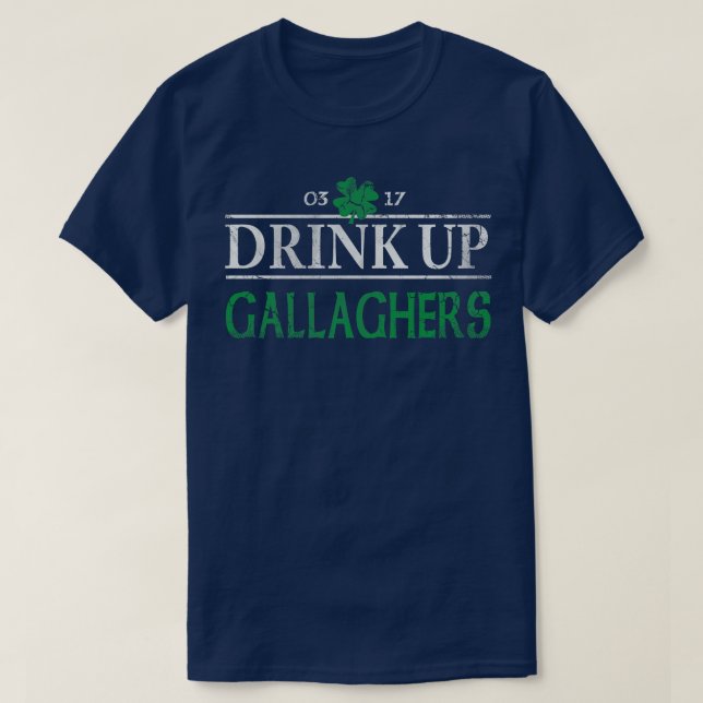 Camiseta Beber el Día de Gallaghers (Diseño del anverso)