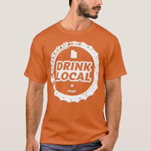 Camiseta Beber el tapón de frasco de cerveza Utah local