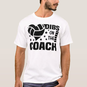 Camiseta Beber en el voleibol de entrenadores, bate en el e