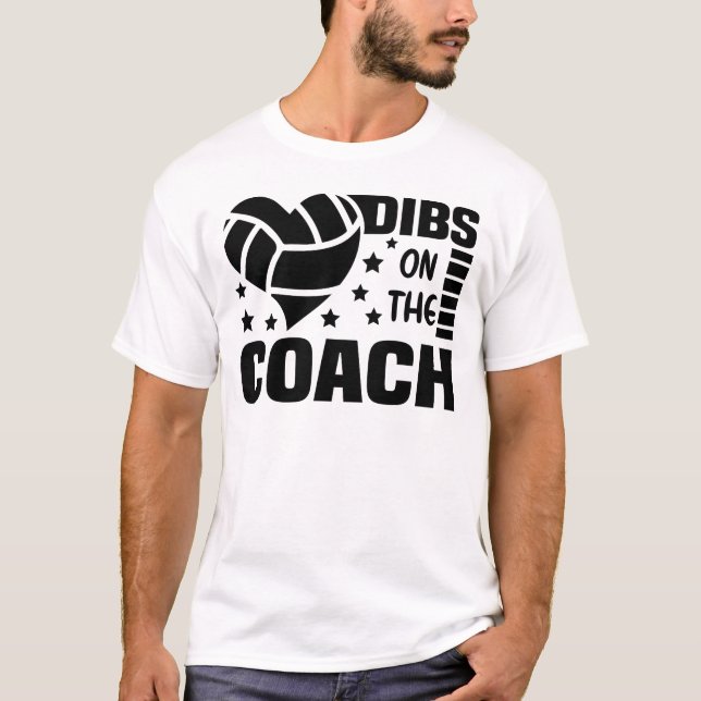 Camiseta Beber en el voleibol de entrenadores, bate en el e (Anverso)