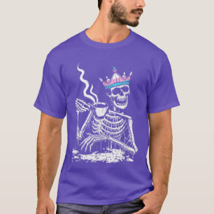 Camiseta Beber esqueleto Café LGBTQ Orgullo transgénero T