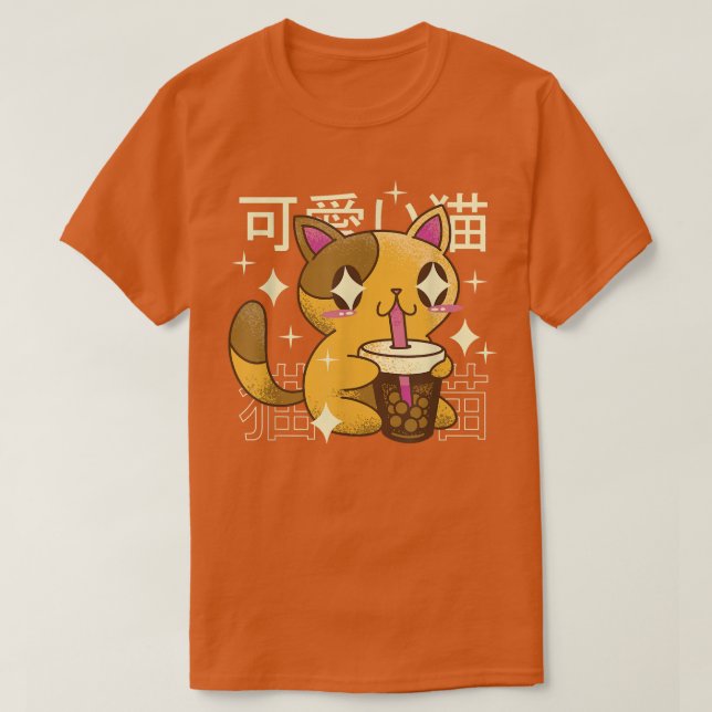 Camiseta Beber gato Beber té Japón  (Diseño del anverso)