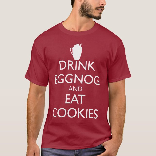 CAMISETA BEBER HUEVOS Y COMER COOKES (Anverso)