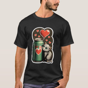 Camiseta Beber Lemonade Kitten Paw Soda Pop Meow Verano