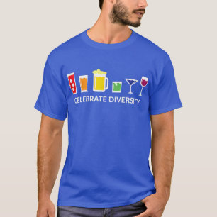 Camiseta Beber LGBT arcoiris Celebra la diversidad de la ce