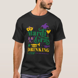 Camiseta Beber Máscara Festival de Máscara Bandas de desfil