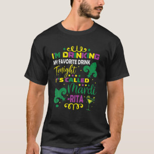 Camiseta Beber mi bebida favorita Esta Noche Divertida Mard
