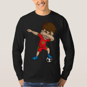Camiseta Beber niño de fútbol bandera de Marruecos moro paz