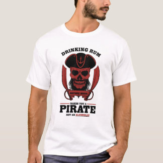 Camiseta Beber ron te hace un pirata