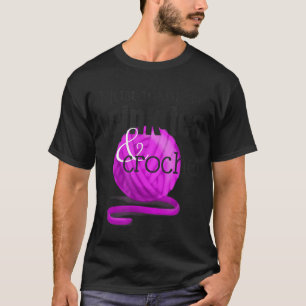 Camiseta Beber té y crochet ~ Un regalo divertido para el c
