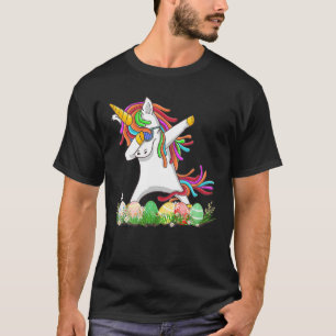 Camiseta Beber, unicornio, cestas de pascua, huevos para Ch