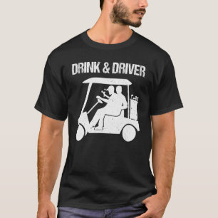 Camiseta Beber Y Conducir Golf Ball Controlador De Handicap