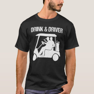 Camiseta Beber Y Conducir Golf Ball Controlador De Handicap