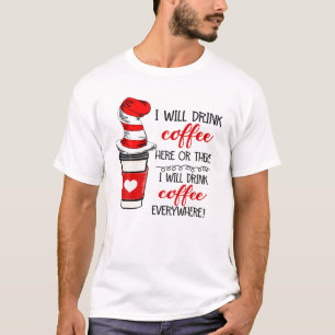 Camiseta Beberé Café Aquí O Aquí Hay Un Libro Funny De Gorr