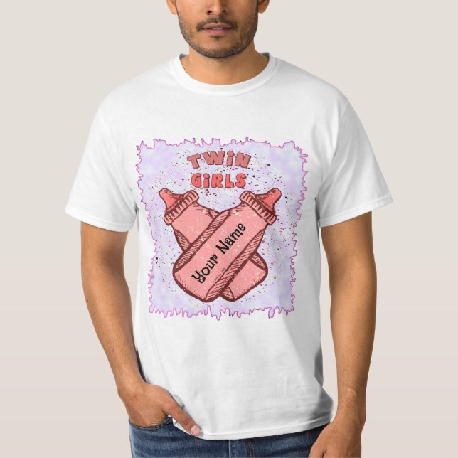 Camiseta Bebés de Chica gemela (Anverso)