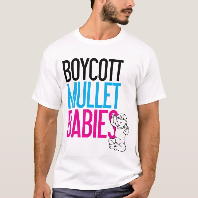 Camiseta Bebés del salmonete del boicoteo (blanco (Anverso)