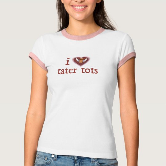 Camiseta bebés del tater del corazón i