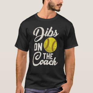 Camiseta Bebés En El Béisbol De La Esposa Vintage Del Coach