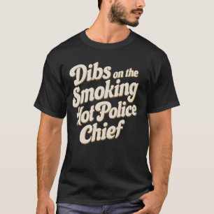 Camiseta Bebés En El Caluroso Jefe De Policía Fumador