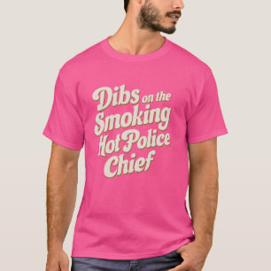 Camiseta Bebés En El Caluroso Jefe De Policía Fumador