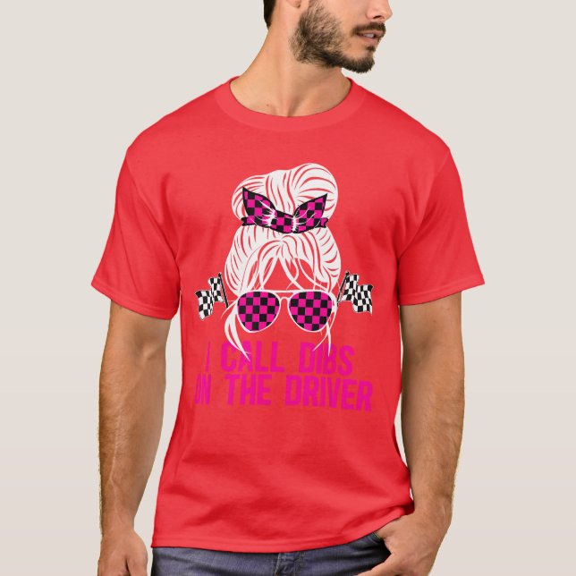 Camiseta Bebés En El Conductor Race Esposa Carreras Esposa  (Anverso)