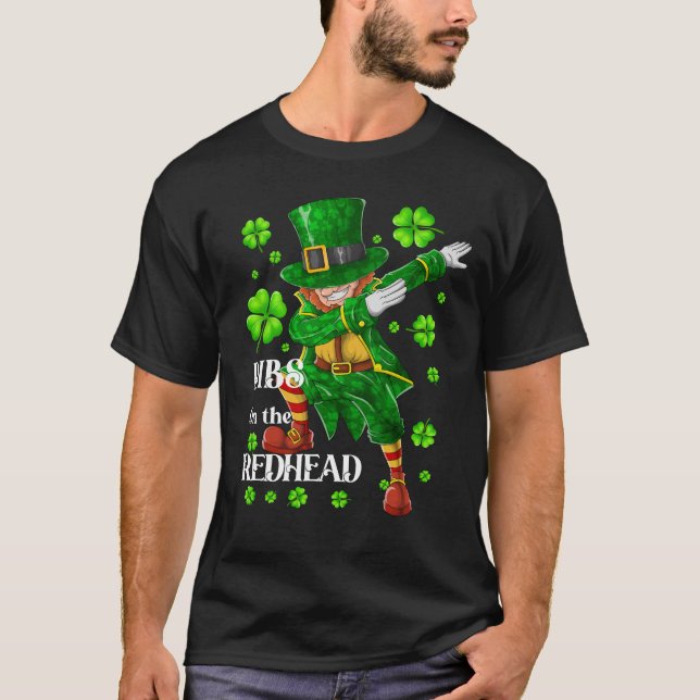 Camiseta Bebés En La Redhead Dabbing Leprechaun St Patricks (Anverso)
