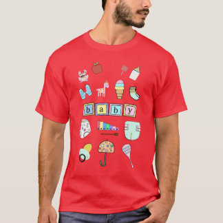 Camiseta Bebés estupendos del adulto del rojo el | de ABDL