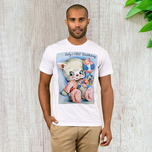 Camiseta Bebés Primer Cumpleaños Mens T-Shirt (Subido por el creador)